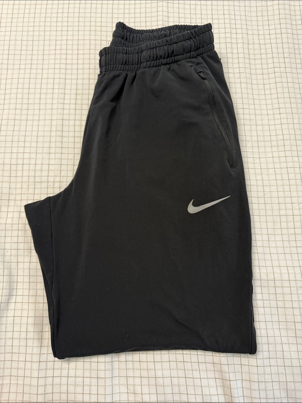 Nike Black Jogger Pants with Reflective Swoosh